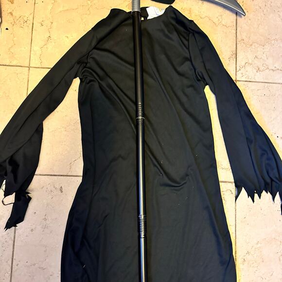 Grim Reaper Halloween Costume Hood Mask Terror Kids Child M California Costumes - Picture 4 of 9